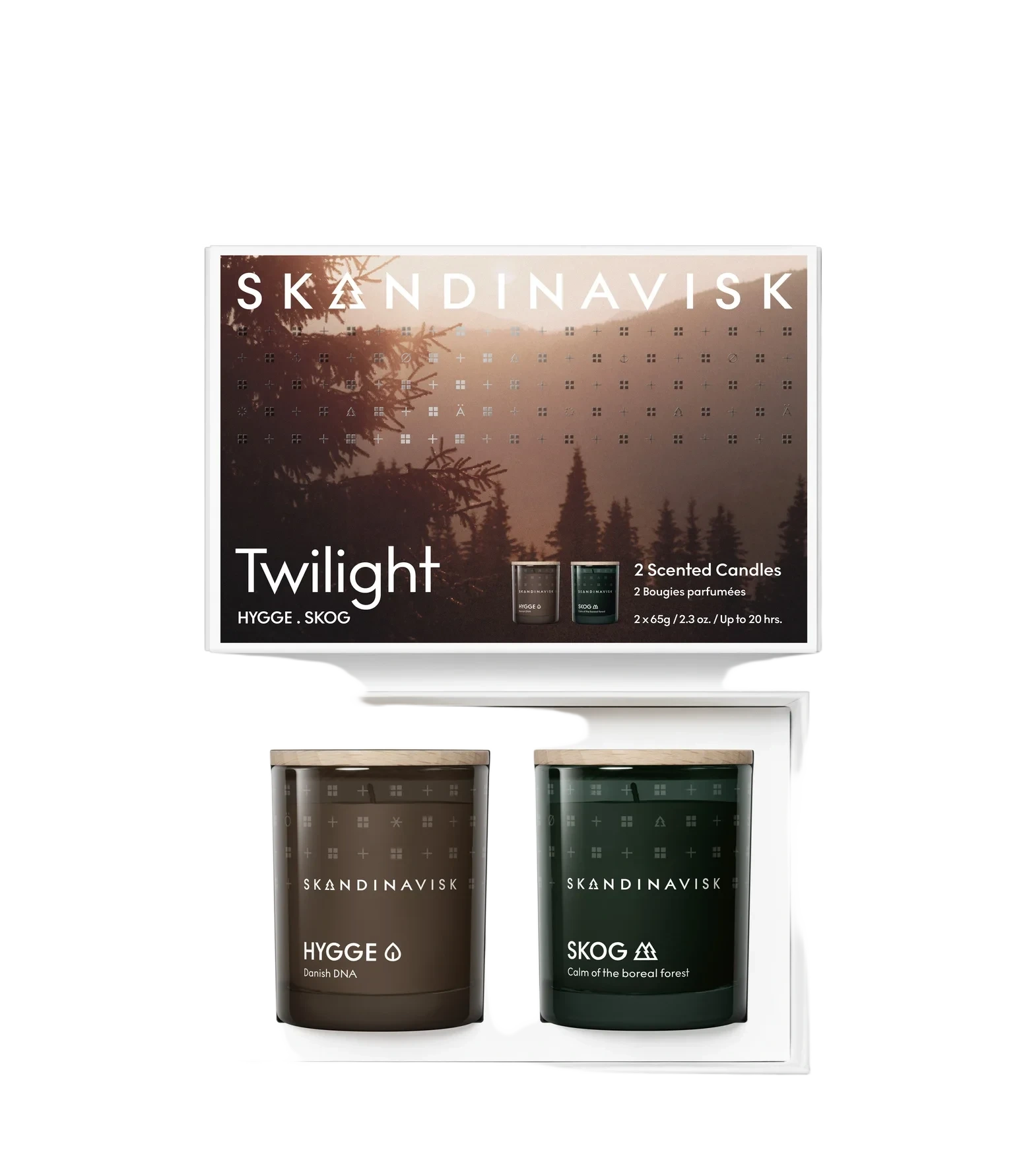 SKANDINAVISK Twilight Scented Candle Giftset Skandinavisk Twilight Scented Candle Giftset 65 g x 2