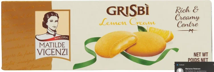 Kjeks m/Sitron 150g Vicenzi