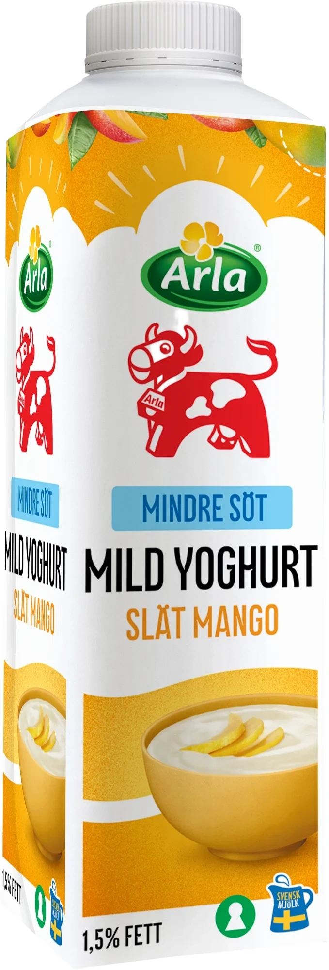 Mild yoghurt mango lättsockrad 1.5%