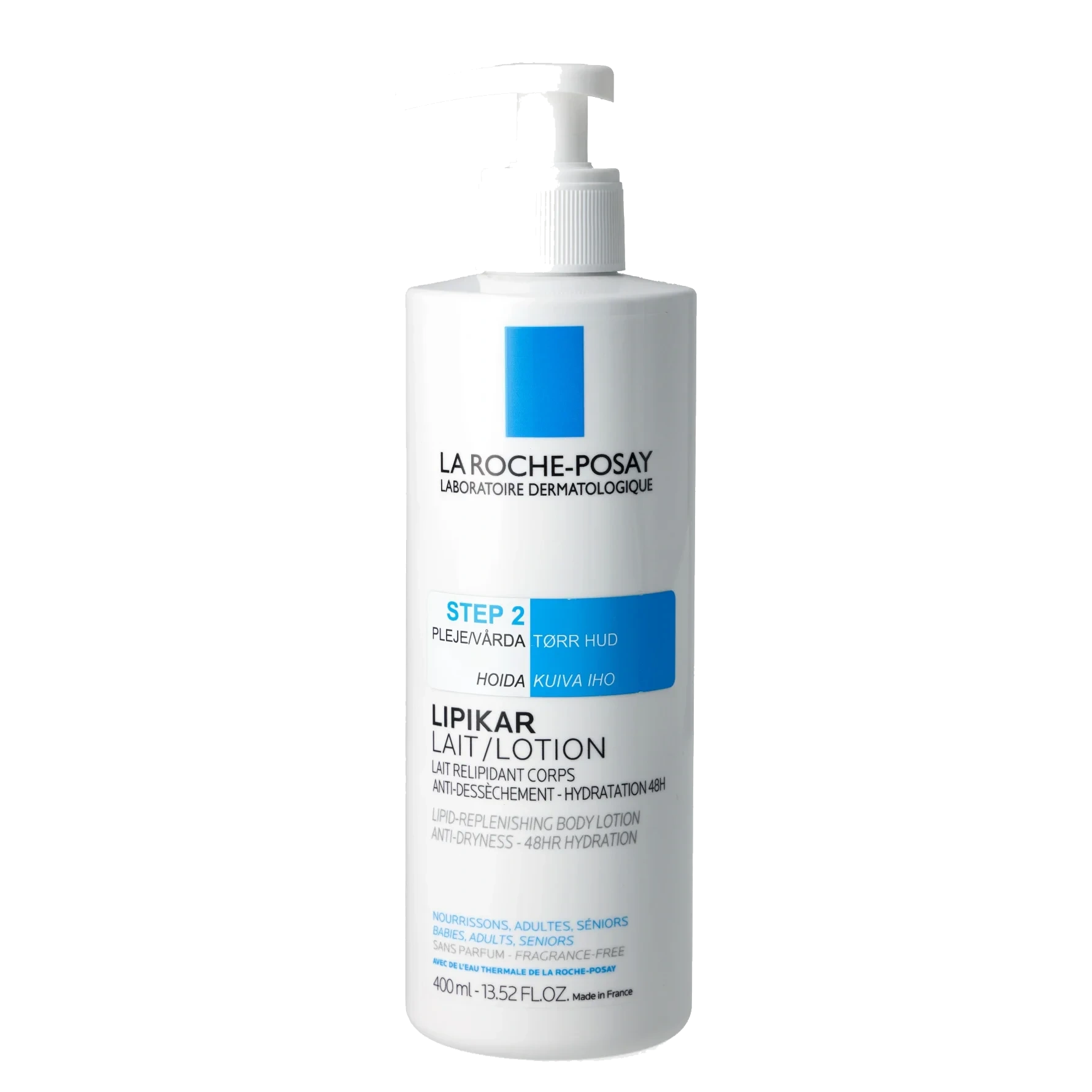 La Roche-Posay Liplikar Lait bodylotion uten parfyme 400 ml