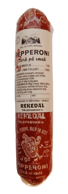 Pepperonipølse 275g Rekedal