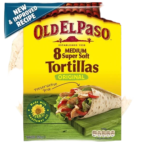 Tortillas 8 St 8'' 326g Old El Paso