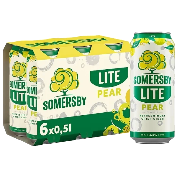 Somersby Cider Pear Lite 0,5l Bx 6stk