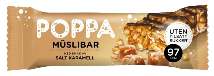 Poppa Muslibar Salt Karamell 25g
