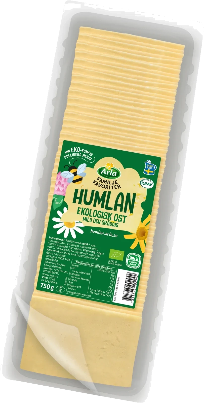 Familjefav Humlan ekologisk skivad 33%