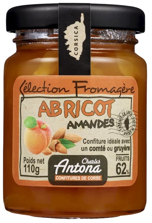 Aprikossyltetøy m/Mandler 110g C.antona