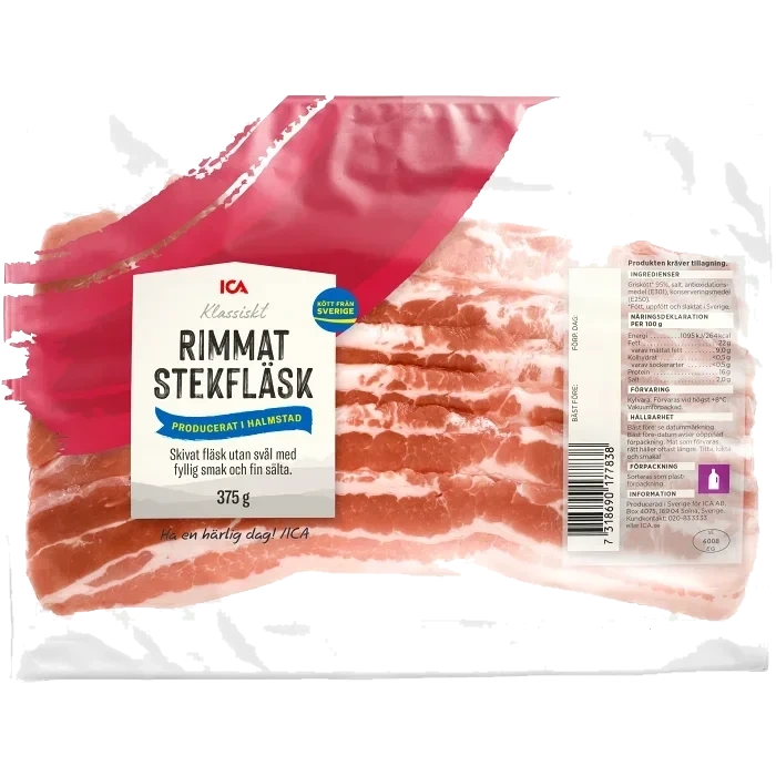 Stekfläsk Skivat 375g ICA