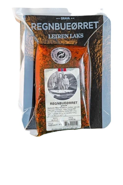 Regnbueørret Gravet Leiren Laks