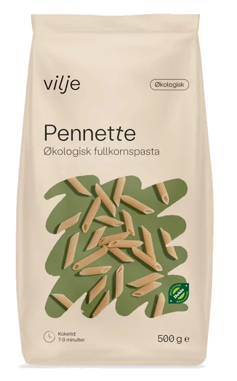 Pasta Pennette Økologisk 500g Vilje