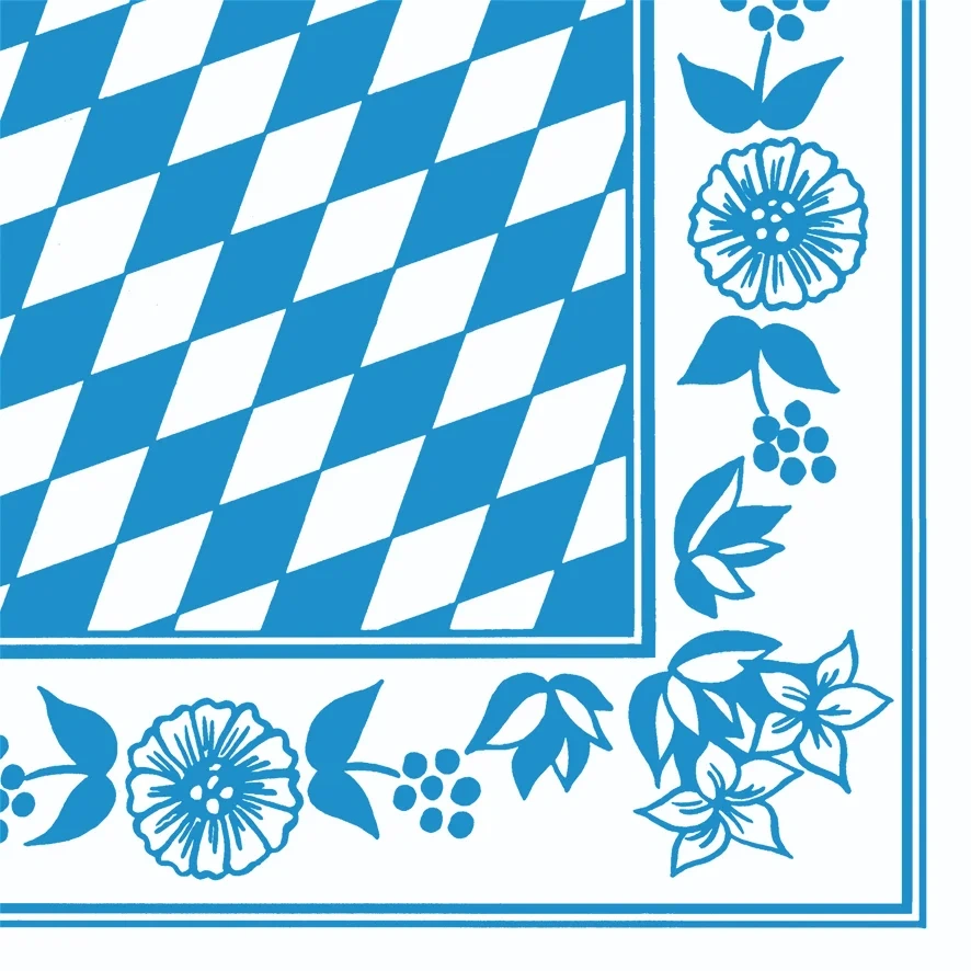 Serviett Dunisoft 40cm Bayernraute