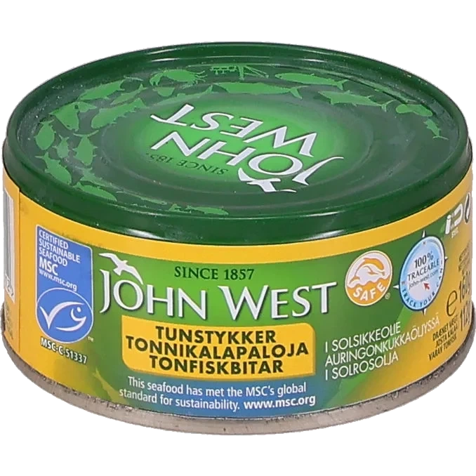 Tonfiskbitar Solrosolja
