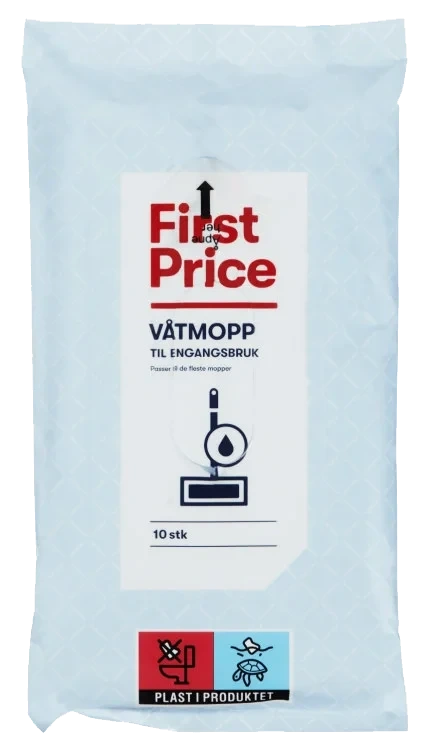 Våtmopp 10stk First Price