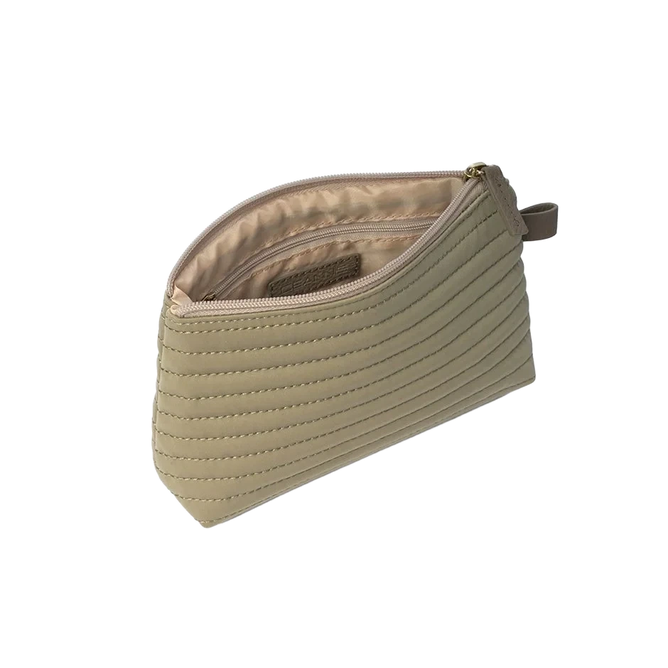 Ceannis Cosmetic S Taupe Soft Quilted Stripes