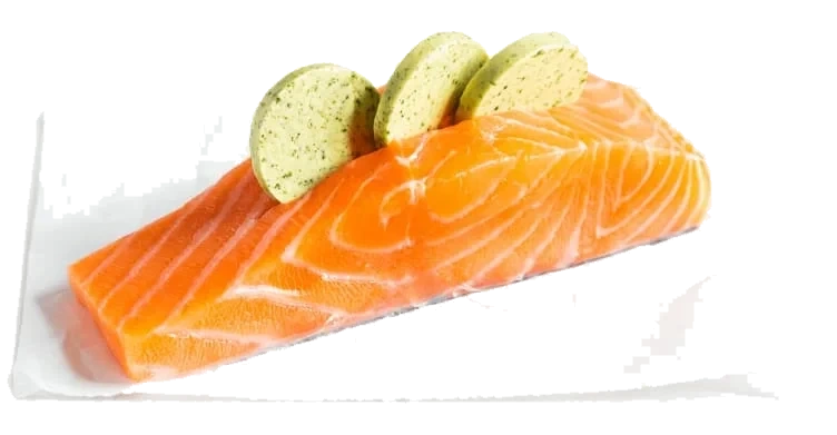 Laksefilet m/Skinn m/Kryddersmør 125g pr stykk