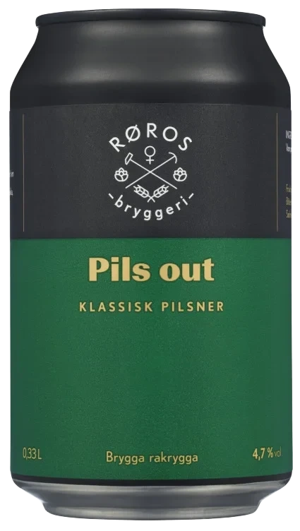 Pils Out Fra Røros Bryggeri  Boks 24*0.33l