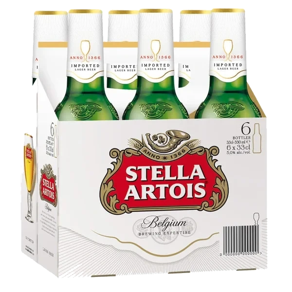 Stella Artois 0,33lx6 flaske
