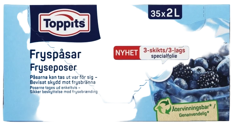 Fryspåsar 2 liter