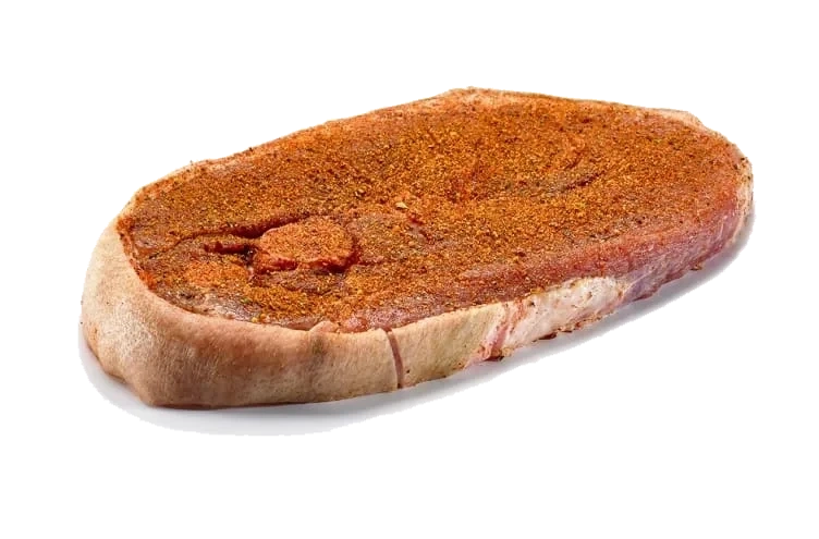 Flintstek Av Svin Krydret pr Kg