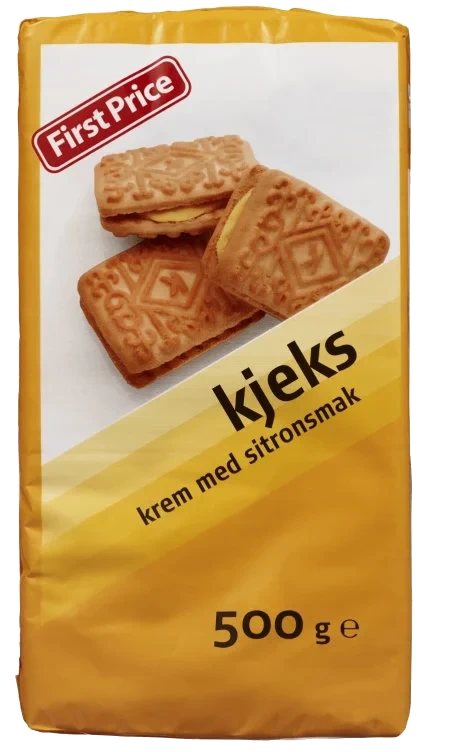 Kjeks m/Sitronkrem 500g First Price