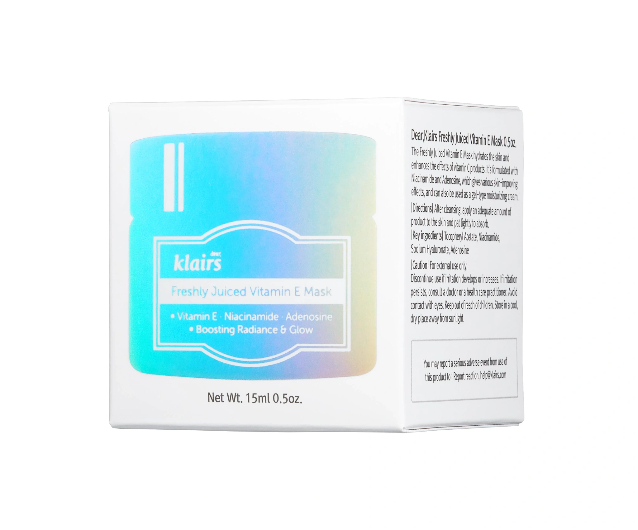 Klairs Freshly Juiced Vitamin E Mask Mini, 15 ml