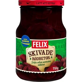Rödbetor skivade