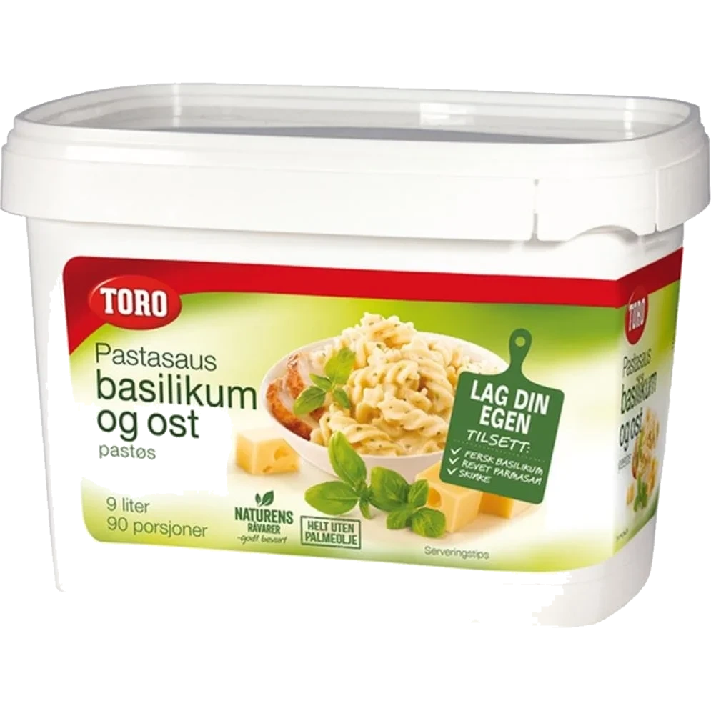 Pastasaus Basilikum & Ost 0,9kg