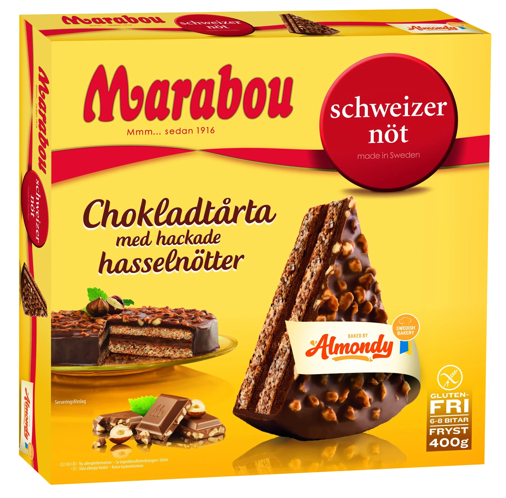 Schweizernöt-tårta