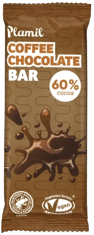 Sjokoladebar Kaffe 60% 40g Plamil