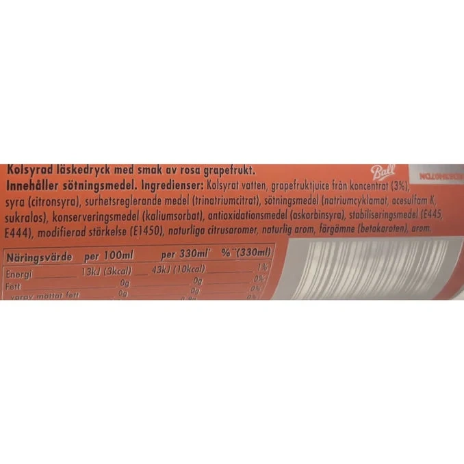 Pink Grapefruit Zero 20-pack