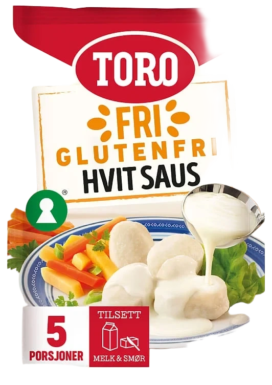 Glutenfri Hvit Saus 19g Toro