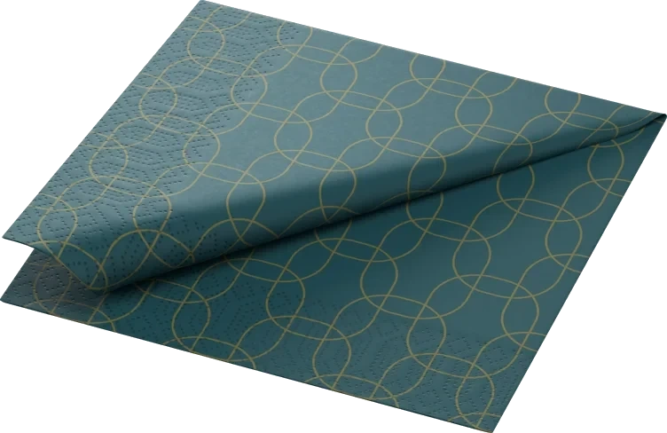 Serviett 3l33cm Golden Deco