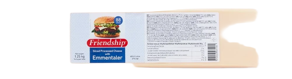 Hamburgerost skivor med Emmentaler