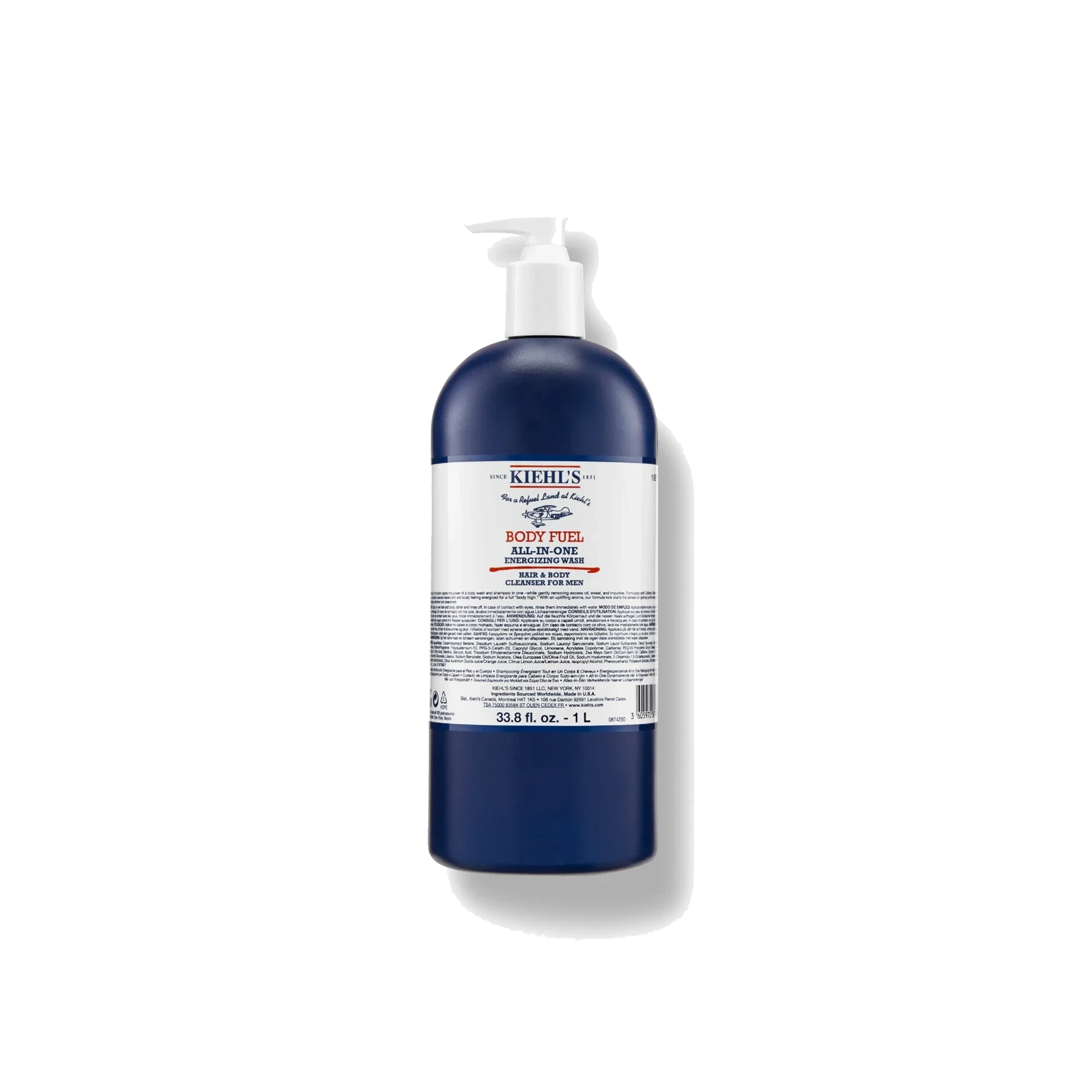 Kiehl’s Body Fuel Shower Gel 1000 ml