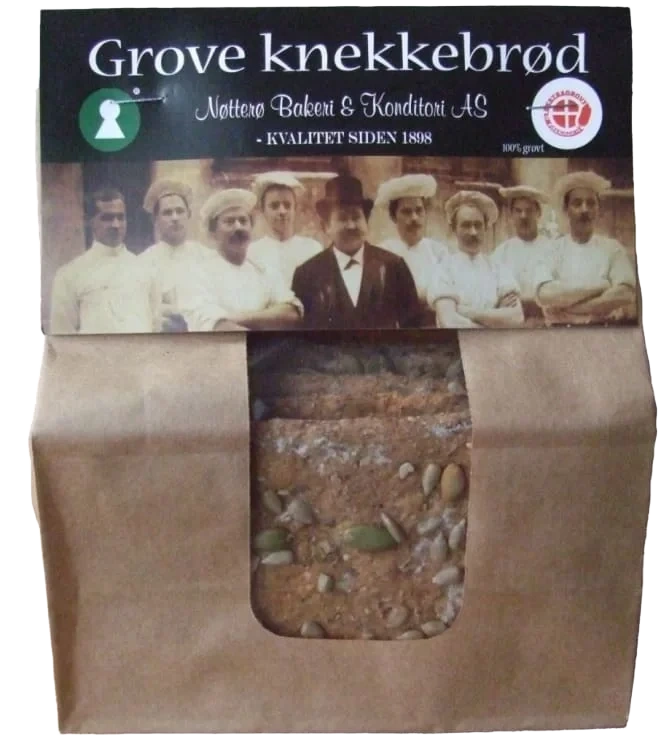 Knekkebrød Grove m/Frø 220g Nøtterø Bakeri