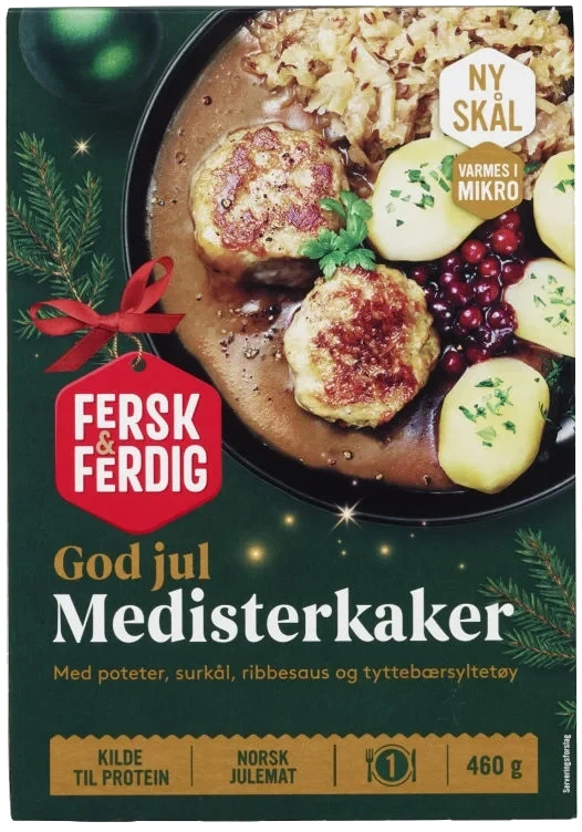 Medisterkaker Surkål&Potet 460g Fersk&Ferdig
