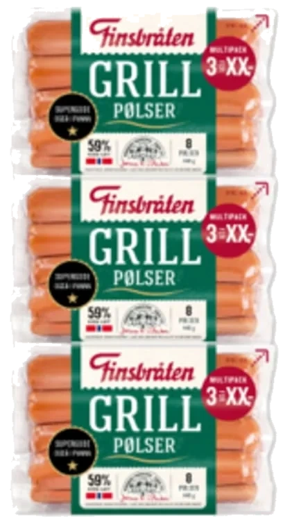 Grillpølser 1320g Storpk Finsbråten