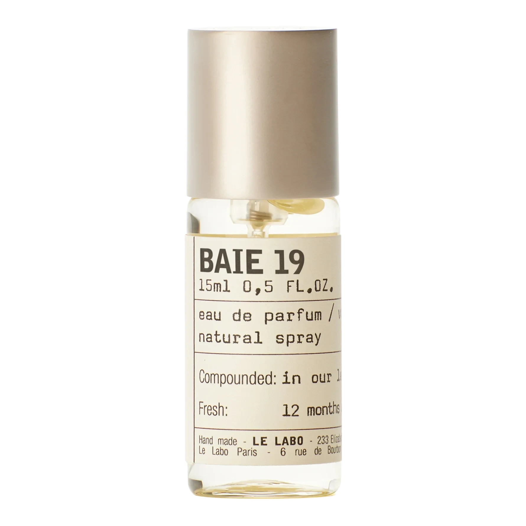 Le Labo Baie 19 Eau de Parfum 15 ml