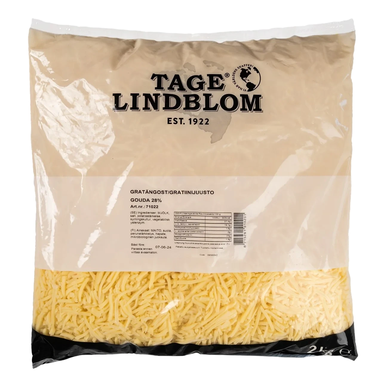 Tage Lindblom Riven Gratängost Gouda 28%
