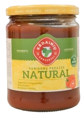 BAZA AS Tomatsaus Natural Kedainiu