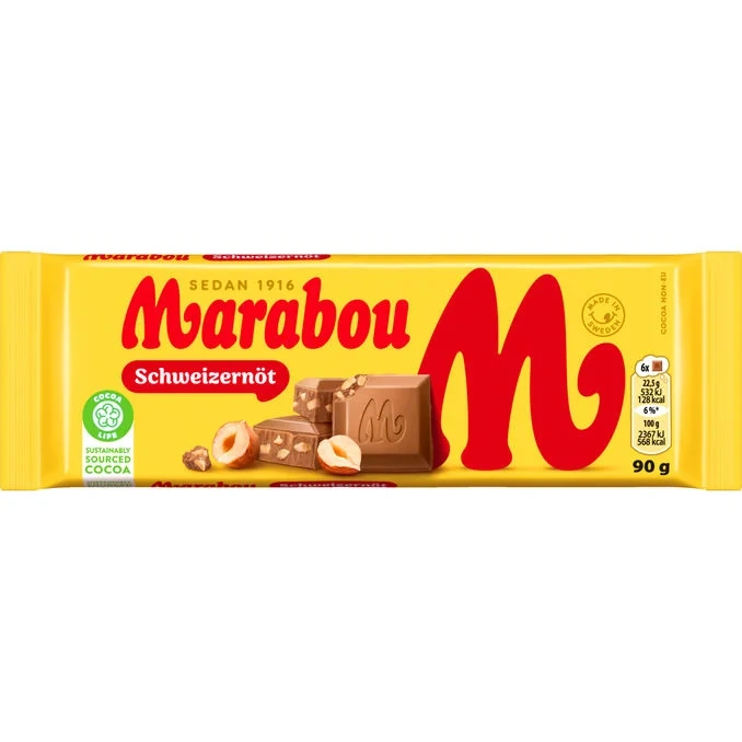 Mjölkchoklad Schweizernöt