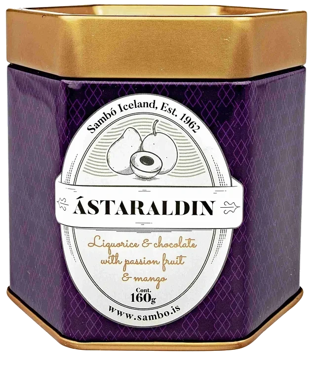 Astaraldin white chocolate w/passion fruit & mango   160g