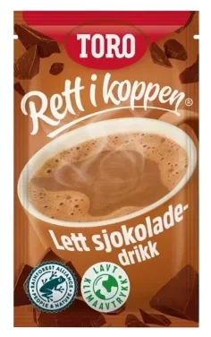 Sjokoladedrikk Lett Porsjon 10pk Toro Rett i Koppen