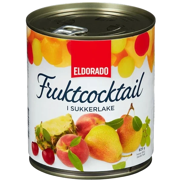 Fruktcocktail i Lake 825g boks Eldorado