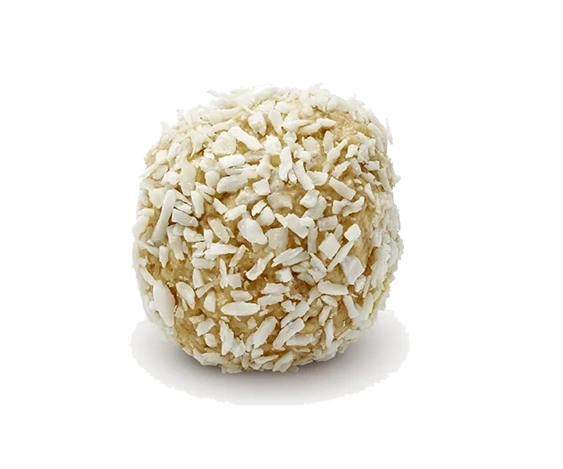 Vit chokladboll Passionfyllning