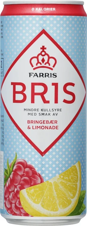 Farris Bris Bringebær Limonade 0,33l boks