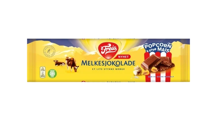 Melkesjokolade Popcorn Mais&Havs 190g Freia