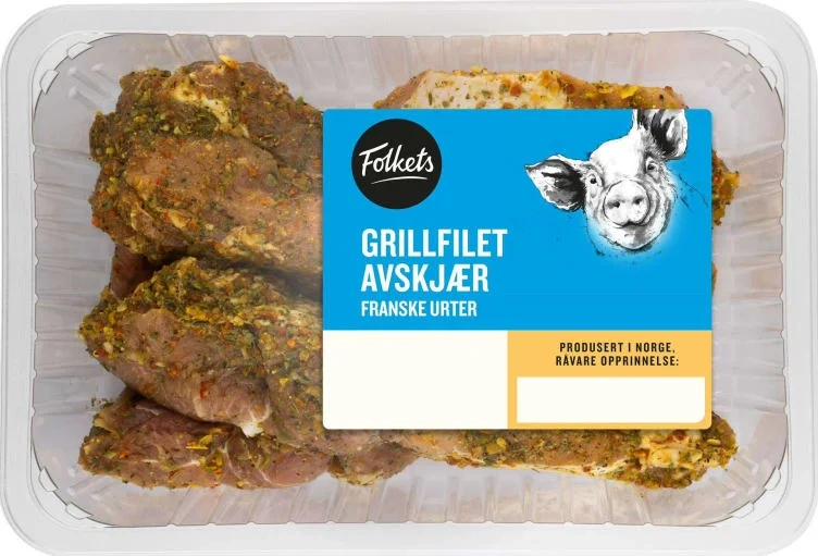 Svin Grillfilet Krydret Avskjær Ca1kg Folkets
