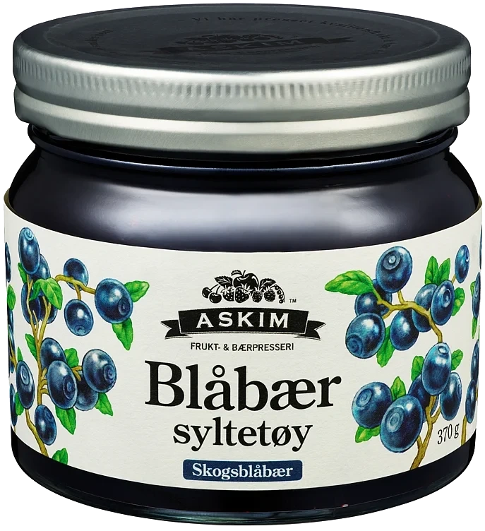 Blåbærsyltetøy 370g Askim Frukt og Bærpresseri