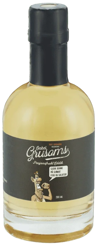 Onkel Grusoms Eddik Pasjonsfrukt 200ml