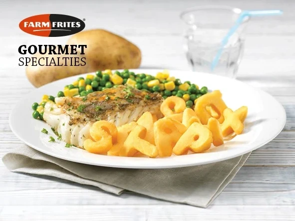 FARM FRITES SPECIALITER Potatisbokstäver